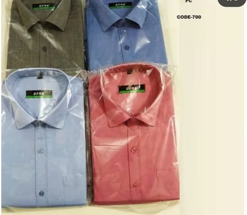 Mens Plain Poly Cotton Shirt