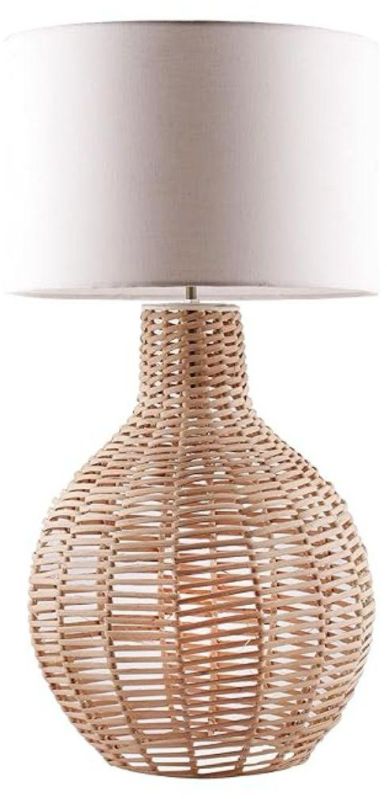 Bamboo Rattan Woven Table Lamp with Shade