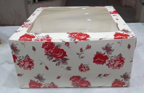 10x10x5Inch Printed Cake Box With Window