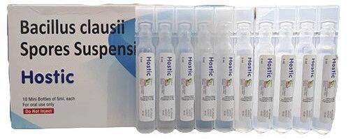 Hostic Bacillus Clausii Spores Suspension, Form : Injection