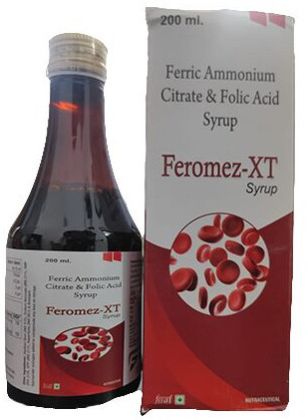 Feromez-XT Ferrous Ascorbate Folic Acid Syrup