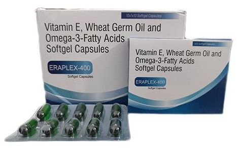 Vitamin E Wheat Germ Oil omega-3-fatty Acids Softgel Capsules