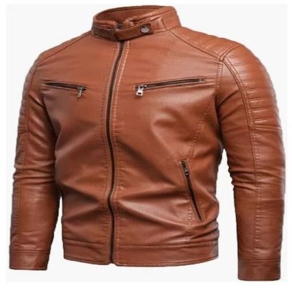 Printed Leather Jacket All Occasion, Packaging Type : Multicolors