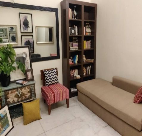 Striped Upholstered Accent Chair