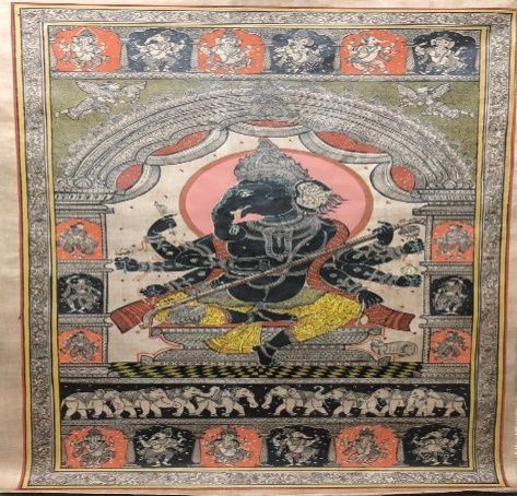 Traditional Indian Mahaganapati Painting