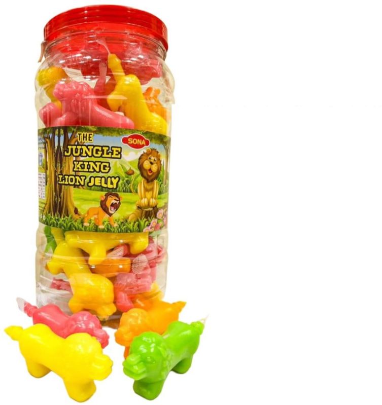 Sona Multicolor Lion Shape Fruit Jelly