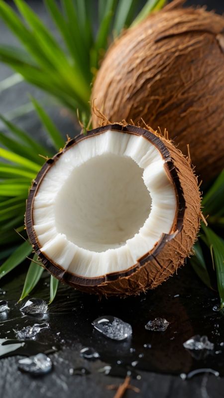 Dried Semi Husked Coconut