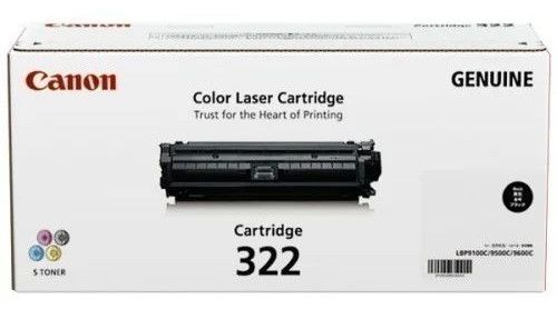 Plastic Canon 322 Black Toner Cartridge, Packaging Type : Box