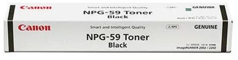 Plastic Canon Genuine NPG-59 Black Toner Cartridge