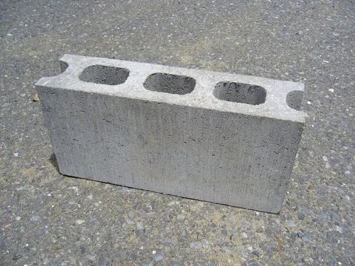 Plain Block Concrete Ballast, Color : Grey 5 X 3 X 2 Inch
