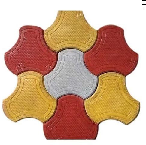 Smooth Finish Cement Interlocking Tiles, Color : Grey