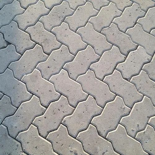 Concrete Grey Zig Zag Paver Blocks