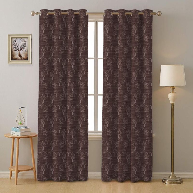 4d print 132 coffee window curtains