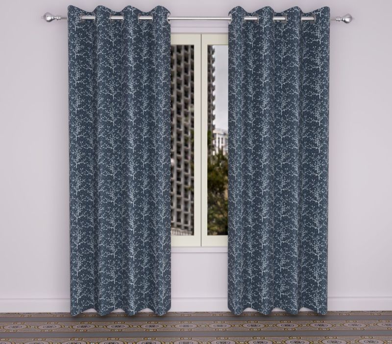 4d print 175 blue window curtains