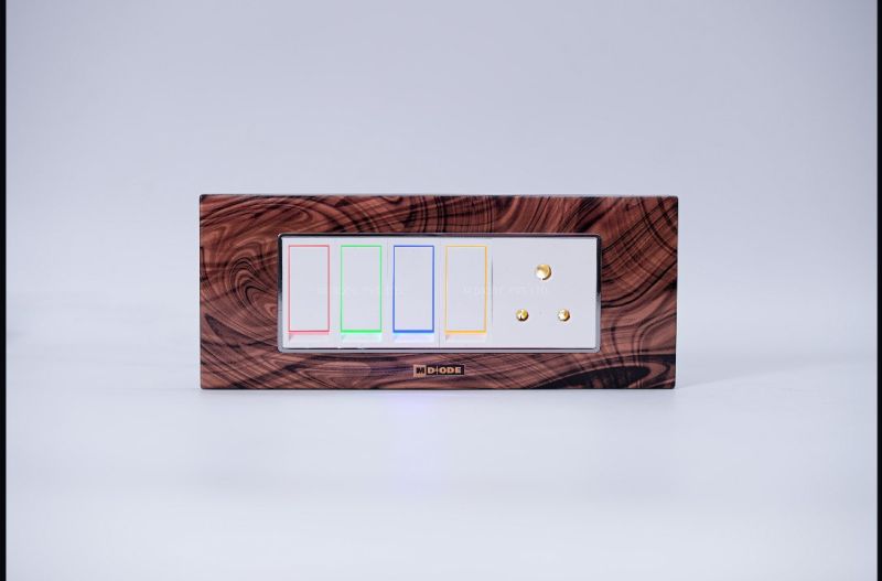 6 Modular Glass Switch Plate
