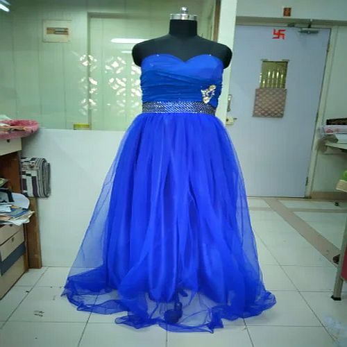 Electric Blue English Ball Gown