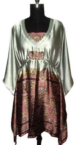 Ladies Designer Silk Printed Kaftan