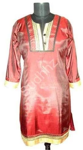 Ladies Orange Georgette Kurti