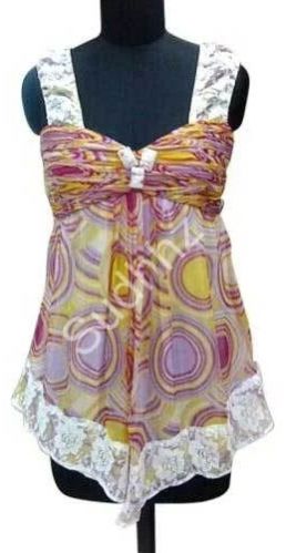 Ladies Shoulder Strap Georgette Top