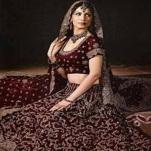 Maroon Wedding Lehenga Choli