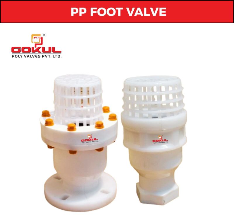 Flange End PP Foot Valve