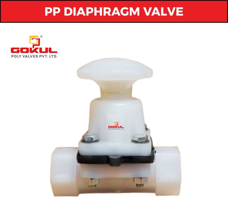 PP Diaphragm Screwed End Valve