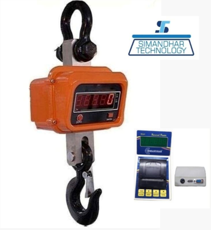 3 Ton X 500 Gm Printer Crane Scale With Wireless Printer Indicator USB Pen Drive