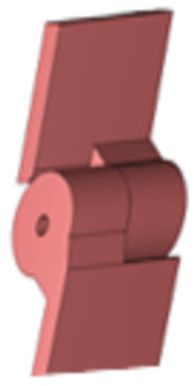 Doors Gates Carbon Steel Half Mortise Hinges