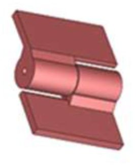 Carbon Steel Half Mortise Hinge with Maximum Door Weight