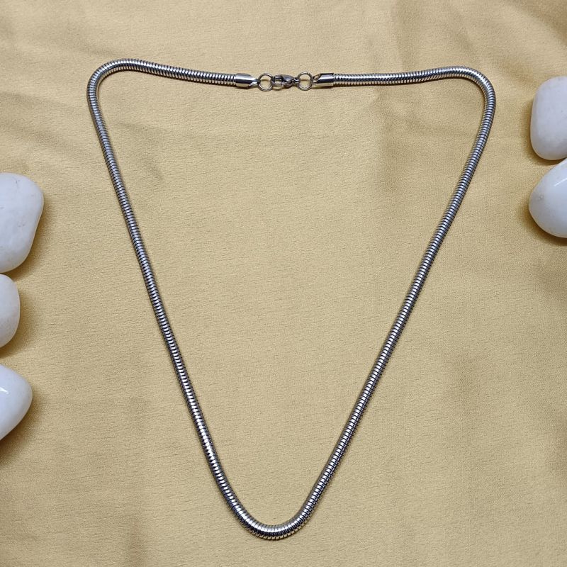 Silver Round Snake Chains