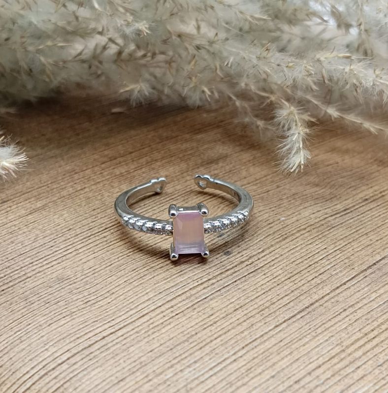 Silver-tone Adjustable Band Ring