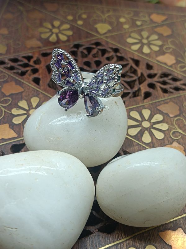 Women Adjustable Butterfly Ring