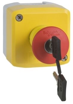 40mm Harmony Xalk Yellow Lid 1 Red Mushroom Push Button Control Station