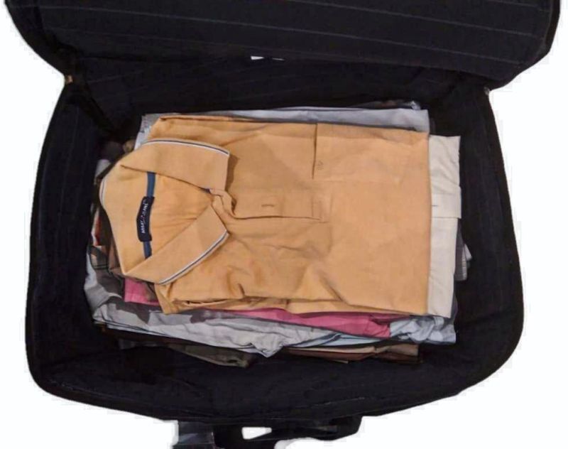 Press Unpressed Cloth Organiser Bag