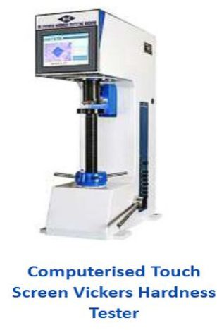 Computerised Touch Screen Vickers Hardness Tester