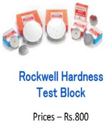 Steel Rockwell Hardness Test Block, Color : Silver