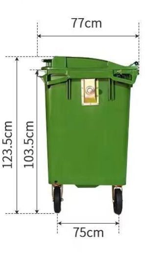 600L Plastic Wheeled Garbage Bin