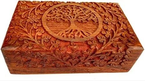 Carved Wooden Box