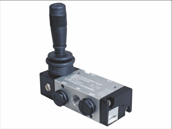 Aluminium Anodized 5/3 Way Hand Lever Valve Detent