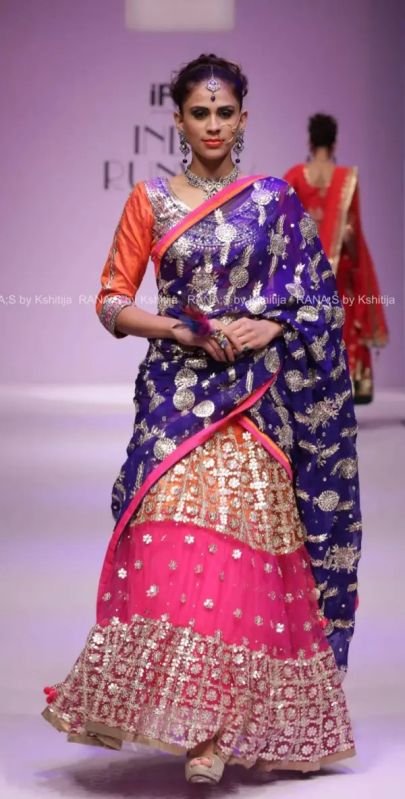 Layered Lehenga With Striking Beautiful Dupatta