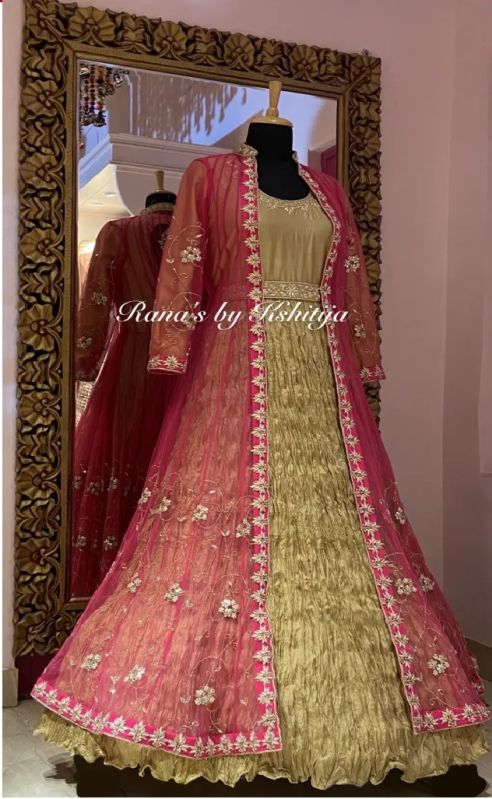 Majestic Handmade Jacket Gown Set