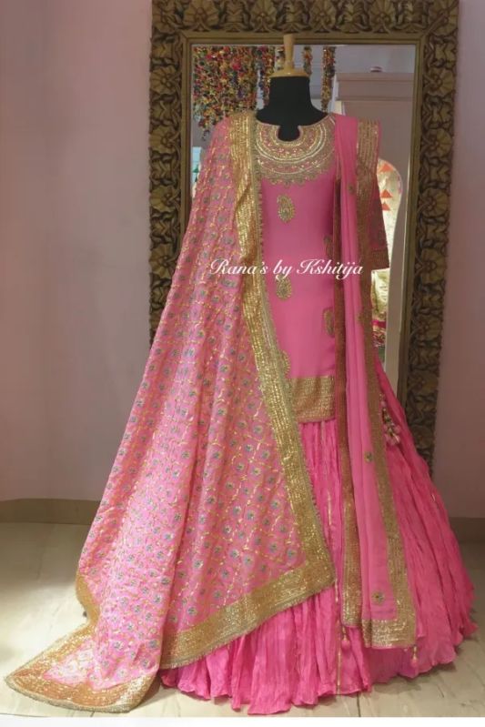 Regal Pink Dress For Wedding Anand Karaj