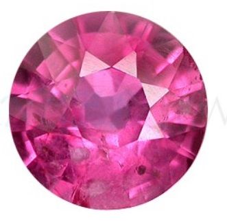Round Pink Sapphire Gemstone