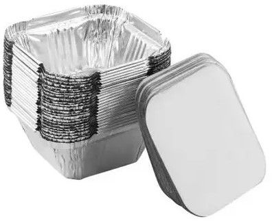 Freshee Square Aluminium Disposable Container with Lid
