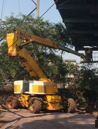 Battery Operated Articulated Boom Lift For Construction