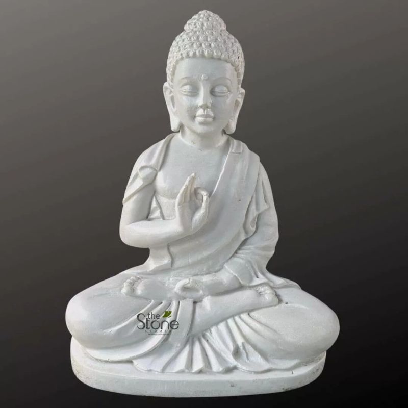 18 Inch Marble Buddha Statue