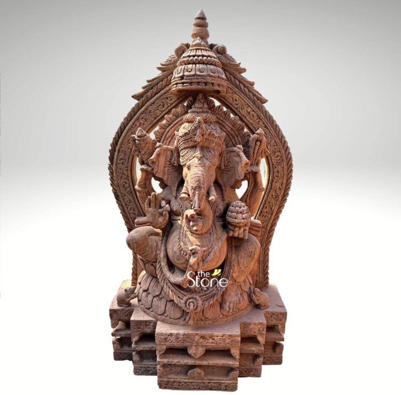 4.5 Feet Sandstone Ganesha Statue