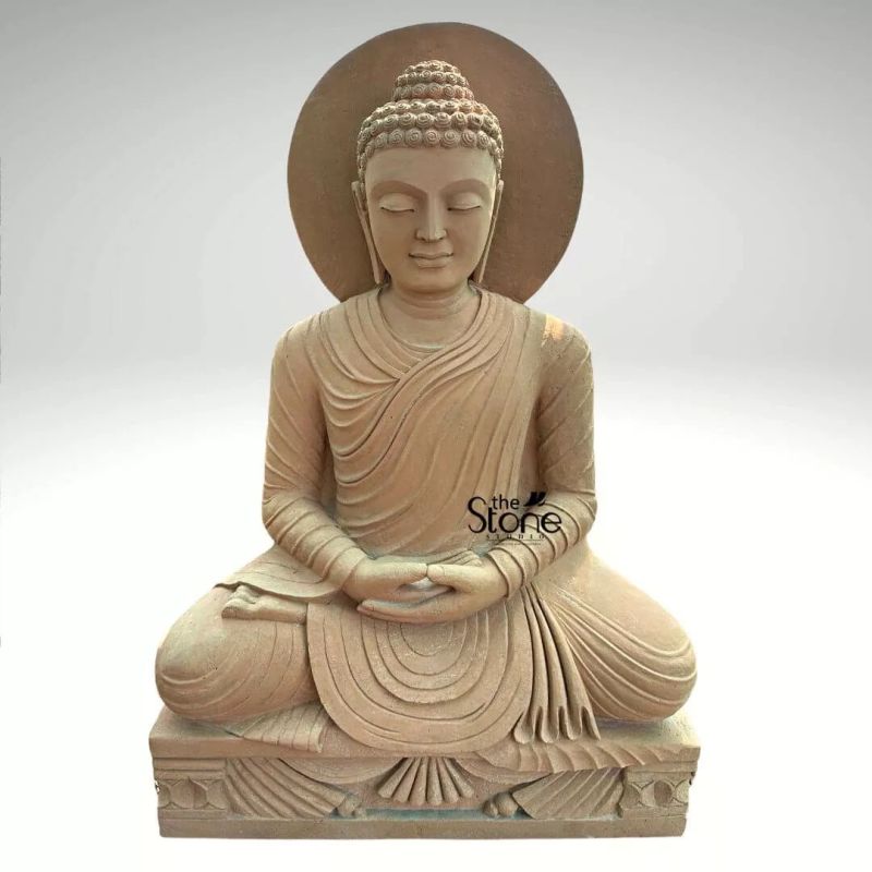5 Feet Sandstone Buddha Statue
