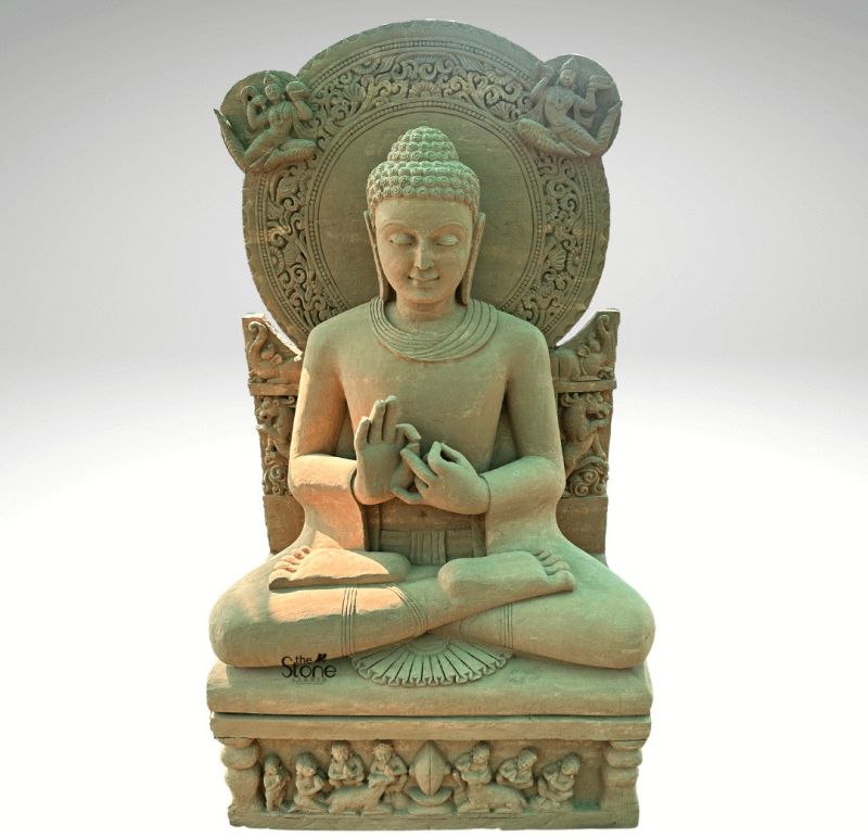 6ft Dharma Chakra Buddha Statue