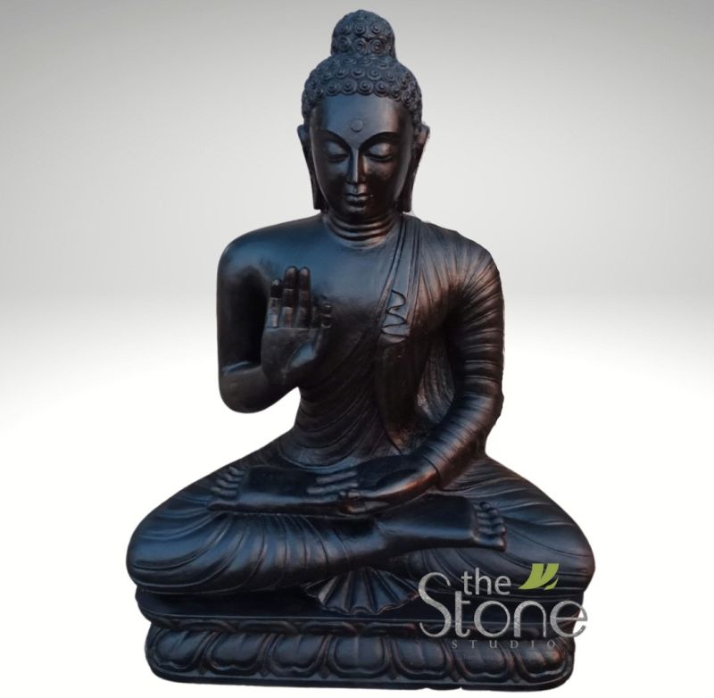 Black Buddha Idol Statue 3ft